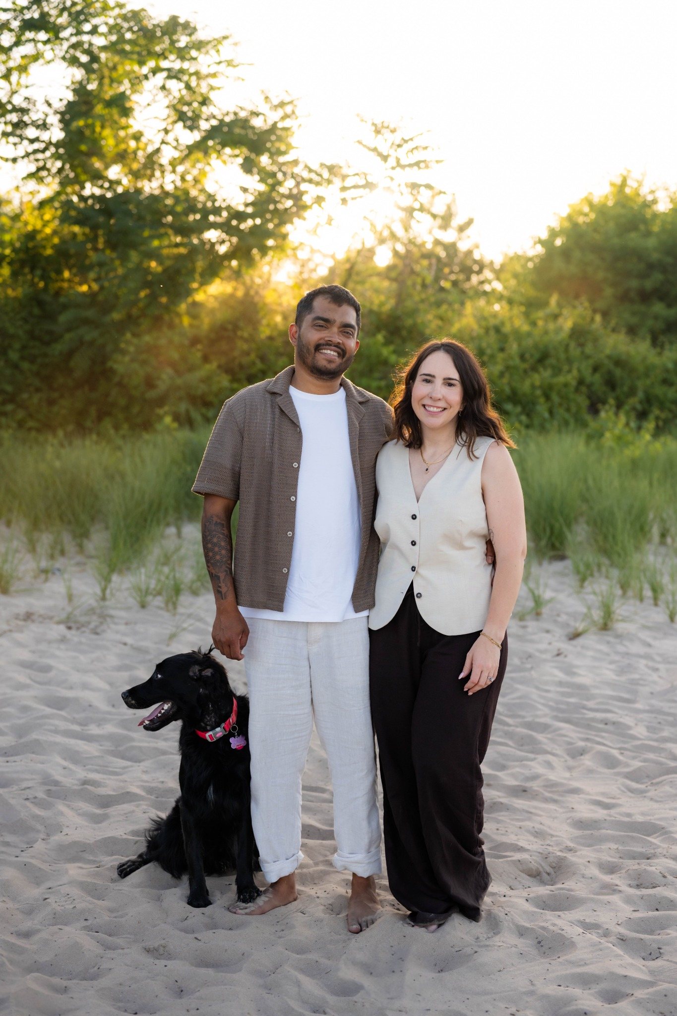 Aatish Jamal with his wife